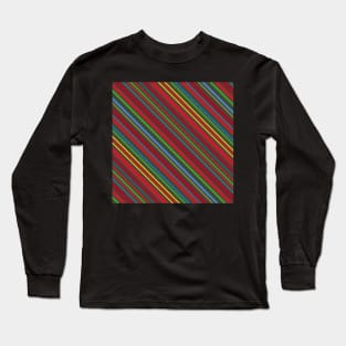 Christmas Cherry Stripe Long Sleeve T-Shirt